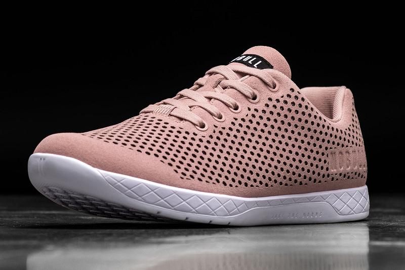 Men's Nobull Blush Suede Trainers Pink | SG F2339D